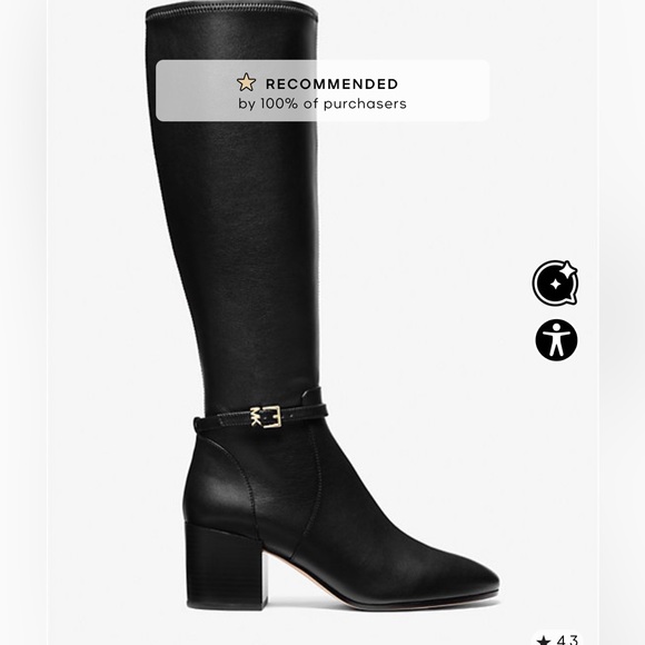 Michael Kors Ella Black Heel. $345 MSRP - Picture 1 of 5